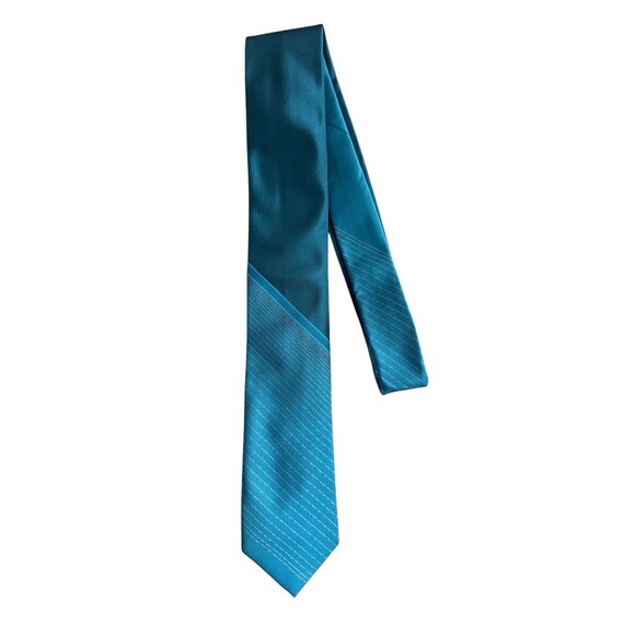 Van Heusen Men's Neck Tie Blue Polyester - Picture 5 of 6